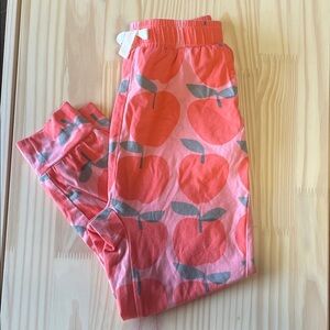 Tea Collection Pink Apple Print Joggers